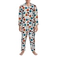 thumbnail image 3 of Salouo Color Balls Print Button-Front Long Sleeve Pajama Set for Men, Soft 2Pjs Men's Long Sleeve Sleepwear-, 3 of 7