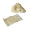 DMI Crutch Pads Fleece Underarm and Hand Grip Covers with Soft, Comfortable Cushioning, Ivory