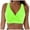 Green, variant on GEWSEY Bikini Tops for Women Twist Front Ruched Bathing Suit Adjustable Crisscross Back Cropped Tankini Swim Top Only (Navy, XL)