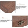 thumbnail image 4 of Caja de almacenamiento de madera, sencilla, con cerradura (marrón), 4 of 7