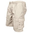 thumbnail image 4 of Cargo Shorts for Men Knee Length Elastic Waist Athletic Shorts with Pockets Summer Casual Outdoor Hiking Short, XL, 4 of 7