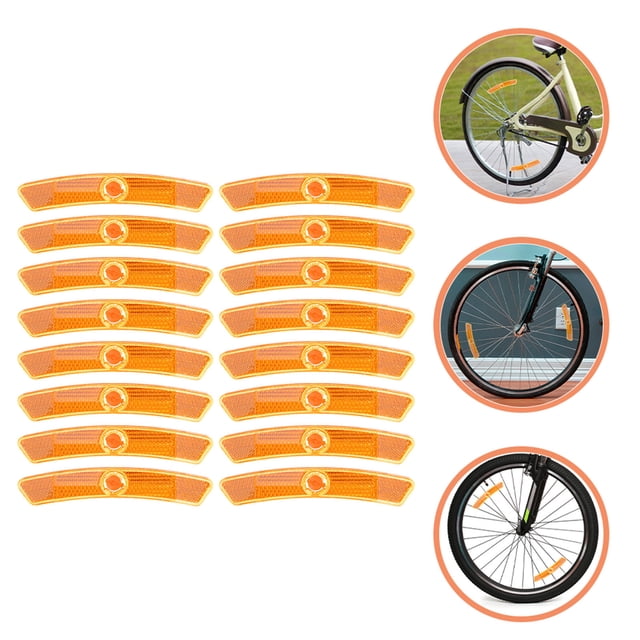 unbranded 16Ud Reflectantes Para Bicicletas En Amarillo Para Y Estilo