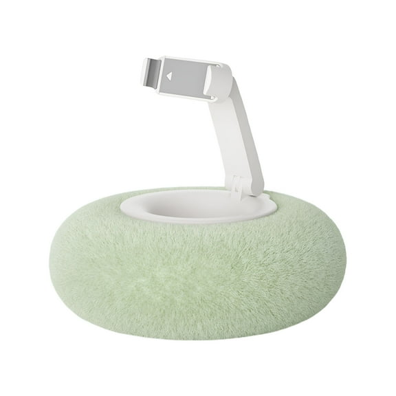 LAMIRO Plush Tablet Cell Phone Holder, Plush Cuddle Pillow Removable Cell Phone Holder, 360° Adjustable Bed Phone Holder for Bed Sofa and Desk