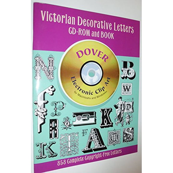 Pre-Owned Victorian Decorative Letters CD-ROM and Book (Dover Electronic Clip Art) (Paperback) 0486999599 9780486999593