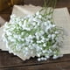 thumbnail image 4 of Pinzas para El Cabello con Flores Artificiales de Aliento de Bebé de Plástico Blanco | Accesorios para Fotografía de Bodas | 15 Cm | Paquete de 2, 4 of 6