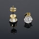 thumbnail image 3 of Pendientes de acero inoxidable con circonitas de seis garras para hombres y mujeres, pendientes pequeños con hebilla de mariposa sencilla, pendientes con clavos en forma de hueso en la oreja, 3 of 5