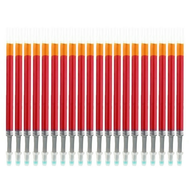 CSChome Signature Refill Gel Refills Large Capacity 0.5mm Nib Clear Ink Leak Proof Eco-friendly Replacement Lightweight Student Stationery 20Pcs