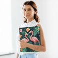 thumbnail image 6 of FORMRS 3 Ring Binder 1.5 inch with Pockets Set of 2 Clip Board 200 Sheets Capacity, Flamingo Leaves Pattern, 6 of 8