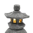 thumbnail image 3 of Lanterne Pagode Statue Lampe Style Solaire Décorations de Jardin Style Japonais pour Patio Allée, 3 of 3