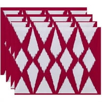 Simply Daisy 18" x 14" Geometric Decorative Placemats, Set of 4