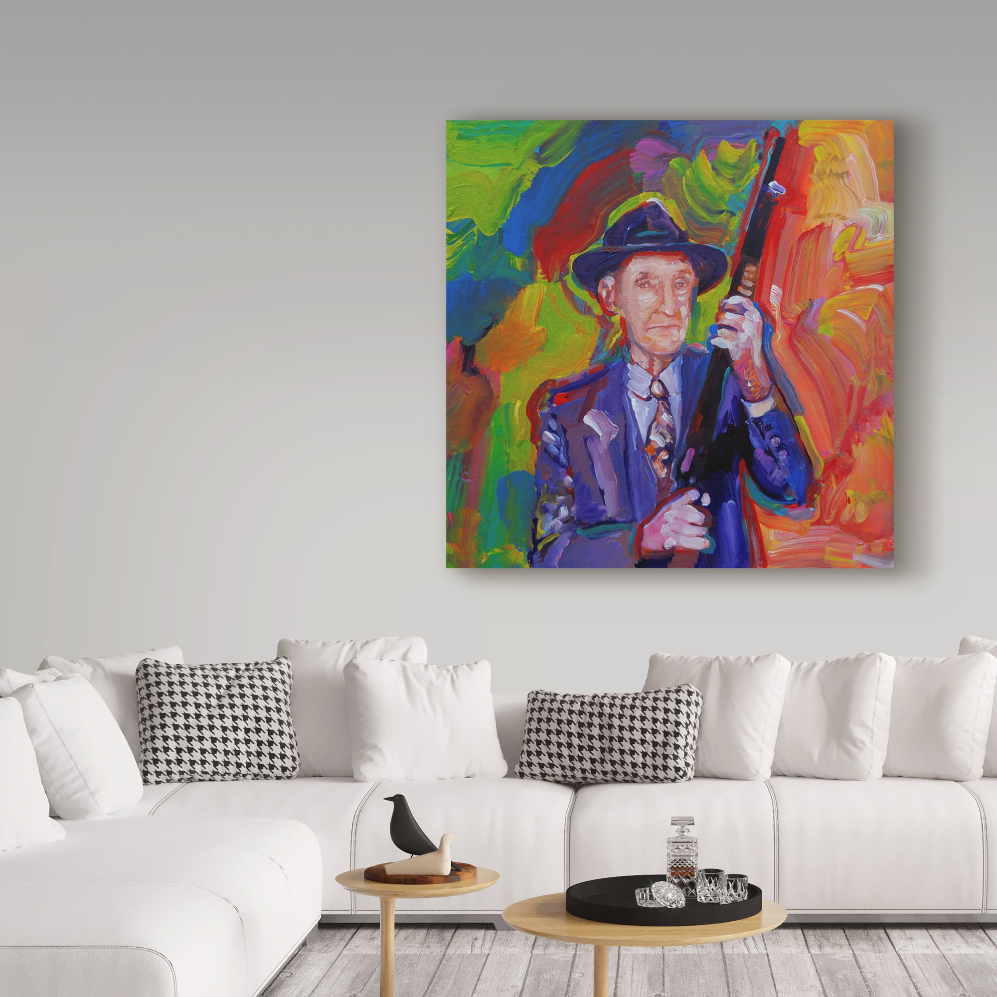 Trademark Fine Art 'William Burroughs' Canvas Art by Howie Green
