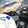 thumbnail image 5 of GFHFHITJ Pairs of Distinctive Skull Skeleton Hand 8Mm 10Mm Rearview Side Mirror for Motorcycle Scooter Moped Bike Standard Bike (Blue), 5 of 6