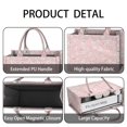thumbnail image 4 of Large Capacity Tote Bag,Pioneer Flower Floral Print Pattern Handbag Fashion Luxury Tote Bag,15.7"x13"x 5.1" Inches,Laptop Compatible, 4 of 6
