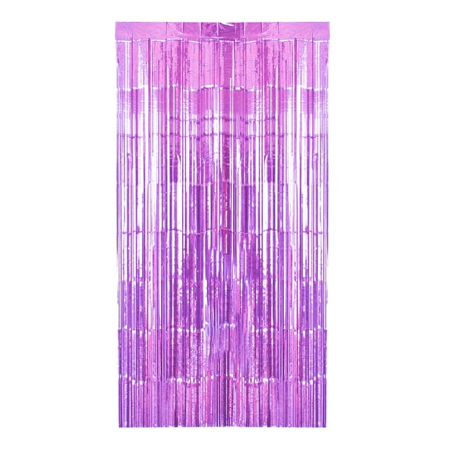 Wosthever 1x2m lámina de Metal flecos cortina flecos telón de fondo fotografía accesorios cumpleaños boda fiesta decoraciones suministros Kits de decoración para fiestas Rosa roja Wosthever HA2106-05