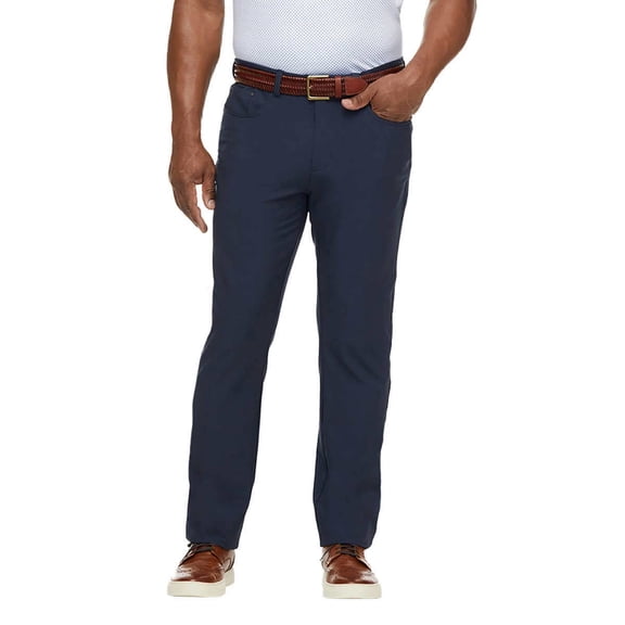 Greg Norman ML75 Performance Men's Pant |5 Pocket Pant Performance Pant|ML75 Luxury Microfiber - Dark Blue 32W X 34L