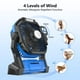 thumbnail image 3 of Ventilador portátil recargable, ventilador inalámbrico de 20000 mah con batería con linterna LED, ventiladores con batería USB para viajes, dormitorio, hogar, tienda de campaña, oficina, mesa, playa,, 3 of 5