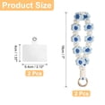 thumbnail image 2 of Uxcell 2 Pcs Correa para Teléfono con Pestañas de Sujeción, Pulsera Lanyard para Teléfono Celular Hecha a Mano para Mujeres y Niñas, Azul Claro, 2 of 7