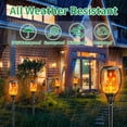 thumbnail image 2 of 43'' Large Solar Torch Light Flickering Flames, Waterproof Outdoor Decoration Light for Yard Driveway, 6 Pack, 2 of 13