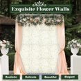 thumbnail image 5 of 20 Pack Flower Wall Panels 16 x 24 inch White Floral Flower Wall Mat Faux Flowers Backdrop for Photo Background Home Wedding Party, 5 of 11