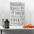 thumbnail image 3 of Northlight Pumpkin Spice Everything Nice Fall Wooden Wall Sign - 23.5", 3 of 5