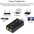thumbnail image 5 of Tarjeta De Sonido Usb Con Conector Para Auriculares Y Micrófono De 3,5 Mm Tarjeta De Sonido Estéreo Externa Usb 2.0 Virtual 7.1, 5 of 5