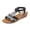 B Black, variant on Women's Sandals Trendy Shoes Flat Shoes Party Wear Ankle Strap Open Toe Commuting Sandals Casual Daily Wear Red 36