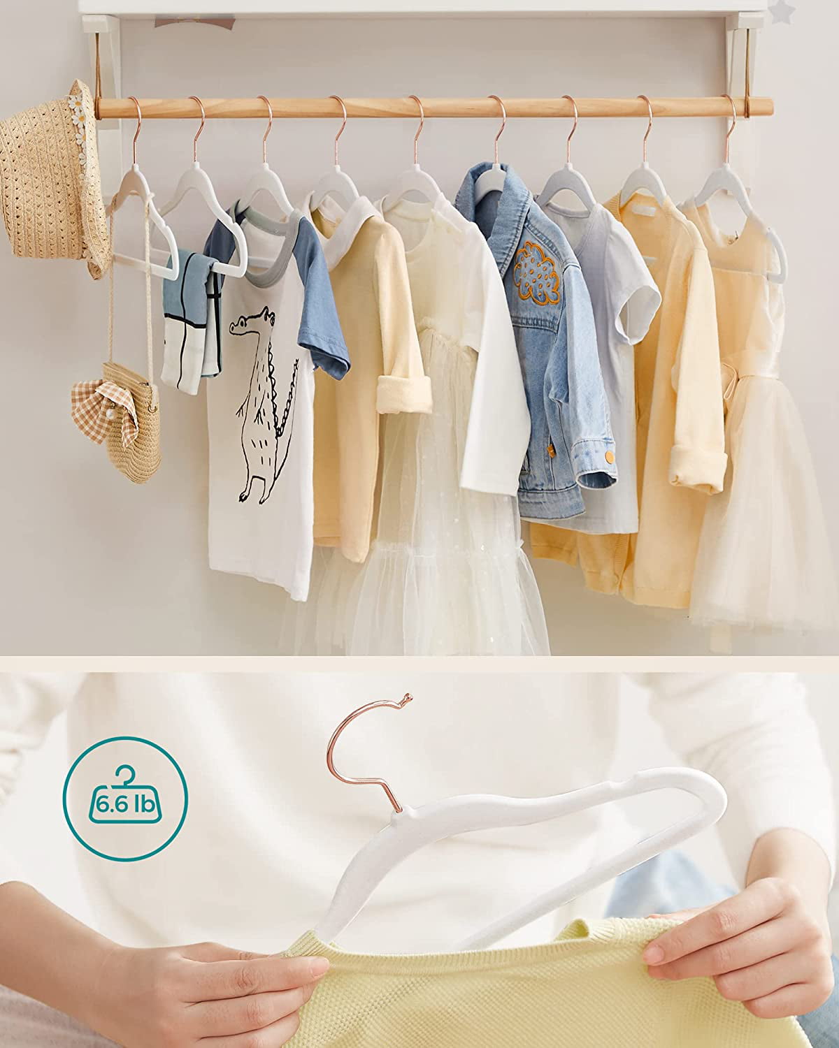 Cloud Hangers for Kids 5-pack, Gold - RICE @ RoyalDesign