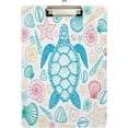 thumbnail image 1 of FMSHPON Ocean Colors Shells Turtle Clipboard Hardboard Wood Nursing Clip Board and Pull for Standard A4 Letter 13x9 inches, 1 of 5