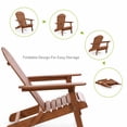 thumbnail image 6 of Greemotion Elk Foldable Adirondack Chair - Dark Brown, 6 of 8