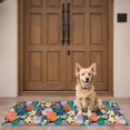 thumbnail image 4 of Pioneer Flower Floral Print Pattern Door Rugs,Washable Non Slip Door Mats Indoor,Decorative Door Mats,Entry Mat Indoor for Entrance,Bedroom,Kitchen,Bathroom,16"x47", 4 of 6