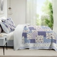 thumbnail image 3 of Tritard 3 Piece Purple King Quilt Set Comforters Bedspreads Patchwork Coverlets All Season,96"x106", 3 of 9
