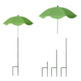 thumbnail image 2 of Plant Umbrella for Outdoor Garden Shade, 24 Inch Patio Plant Parasol to Protect Potted Flowers & Vegetable Beds from Sunburn, UV Resistant Canopy (Green), 2 of 3