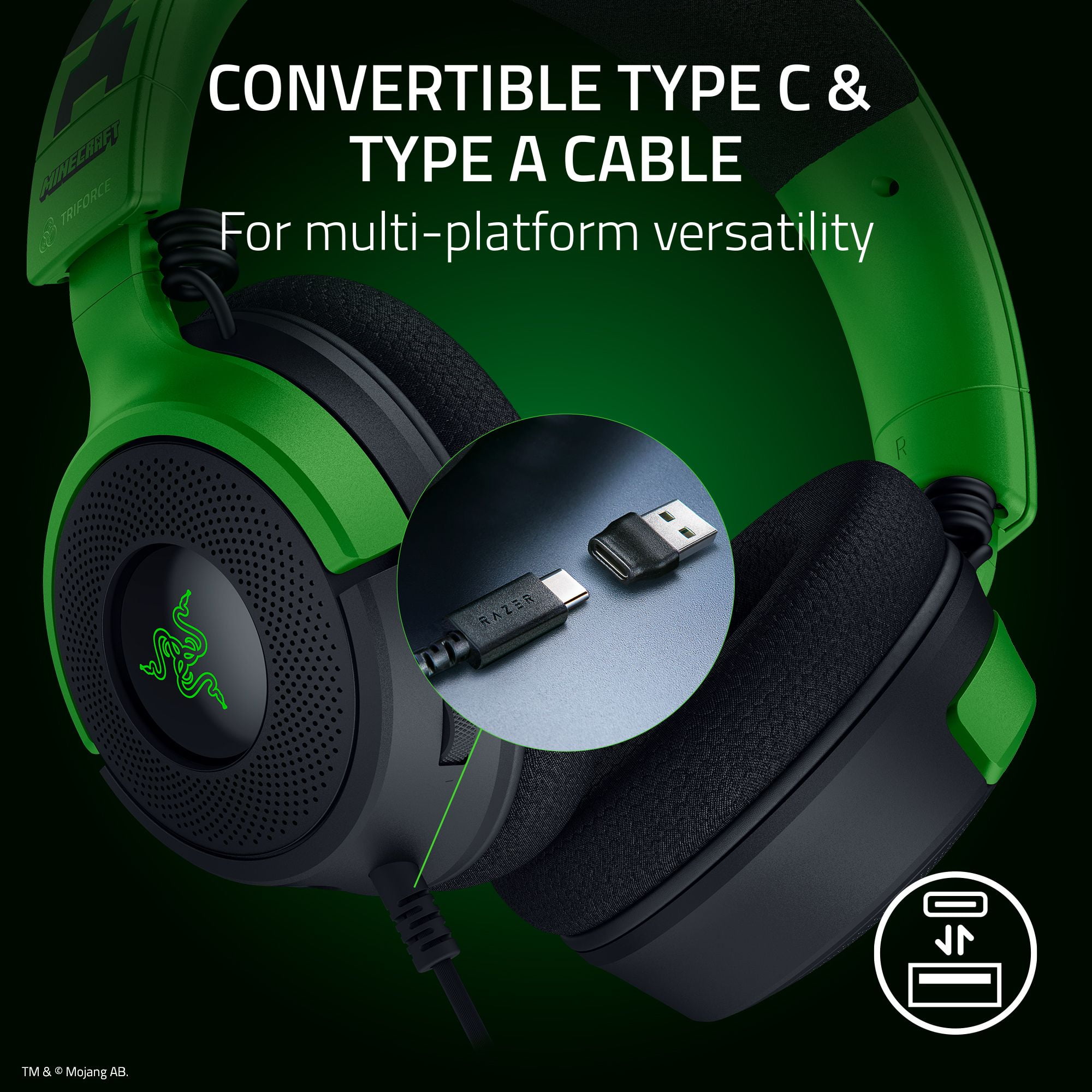 Razer Kraken V4 X - Minecraft Edition - Walmart.com