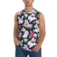 thumbnail image 2 of Picia Rabbit And Rose mens Cotton Tank Undershirts , Moisture-wicking Ribbed Tanks, Lightweight Cotton Tank Undershirts-Large, 2 of 8