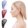 thumbnail image 3 of Crochet Maille de Cheveux Élastique en Rayonne Vintage Style Dames Cheveux Net pour la Maison, 3 of 4
