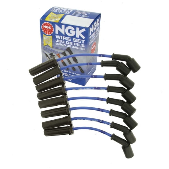 NGK Spark Plug Wire Set compatible with GMC Savana 3500 4.8L 6.0L V8 2009-2015