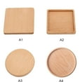 thumbnail image 6 of Clearance Sale! Wood Coasters for Drinks,Retro Insulation Cup Mat Household Round Wooden Drink Coasters for Home Kitchen Table Housewarming Gift, 6 of 6