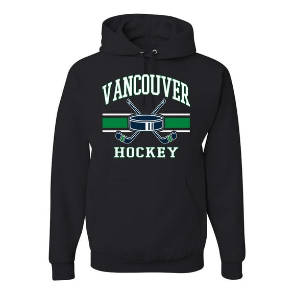 Wild Bobby City of Vancouver Hockey Fantasy Fan Sports Unisex Hoodie Sweatshirt, Black, Small