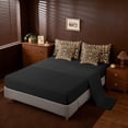 thumbnail image 3 of Erosebridal Cheetah Print 7 Pieces Bedding Comforter Set For Women,Letter P Monogrammed Full Bedding Set For Girls Kids,Reversible Black, 3 of 7