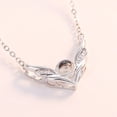 thumbnail image 1 of Collar para mujer, Joyas para mujer, Joyas para mujer Nuevo 100 Idiomas Yo Tú Regalo de San Valentín Collar de proyección de memoria Cadena de clavícula, 1 of 5