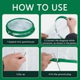thumbnail image 3 of 2Pcs PVC Mini Greenhouse, 23.6 X 11.8inch Transparent Flower Plant Mini Greenhouse Cover, Portable Plant Protector, 3 of 7