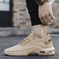 thumbnail image 4 of Men's Breathable Knit Air Cushion Running Shoes, Lightweight Lace-Up Athletic Sneakers, Shock Absorbing Comfortable Footwear for Gym, Walking, and Daily Activities, 4 of 10