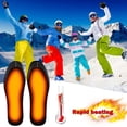 thumbnail image 4 of Plantillas térmicas, deportes al aire libre, zapatos con calefacción USB (tamaño 8-11/41-45) para hombres y mujeres, caza de invierno, esquí, pesca, senderismo, plantilla de calefacción eléctrica, 4 of 5