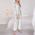 thumbnail image 3 of Goofa Dandelion Blowing In The Wind Printed Women’s 2 Piece Pajama Set Super,Pajamas Women's Long Sleeve Sleepwear Soft Button Down Loungewear Pjs Lounge Set Nightwear-Medium, 3 of 9