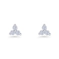 thumbnail image 2 of Round Cubic Zirconia Trio Stud Earrings 925 Sterling Silver 4.4mm, 2 of 6