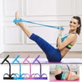thumbnail image 3 of 21 Fitness Resistance Bands-4 Tube Pedal Ankle Puller 2026 Upgrade Stretch Bands for Exercise Sit Up Exercise Equipment AB Training Auxiliary Device Workout Equipment for Women Men(Blue), 3 of 9