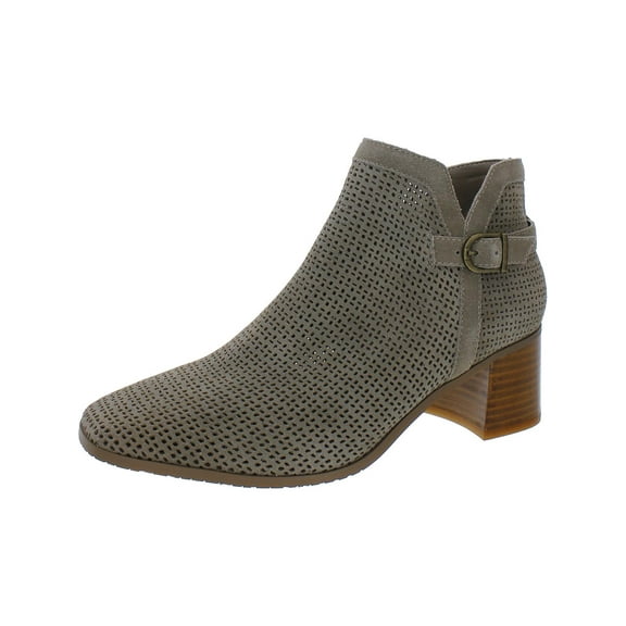 NYDJ Womens Denisgo Faux Suede Block Heel Ankle Boots
