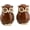 Brown, variant on Servette Home Ceramic Bird Salt and Pepper Shaker Collectors Kitchen Décor, 1-Piece (Bird Cage)