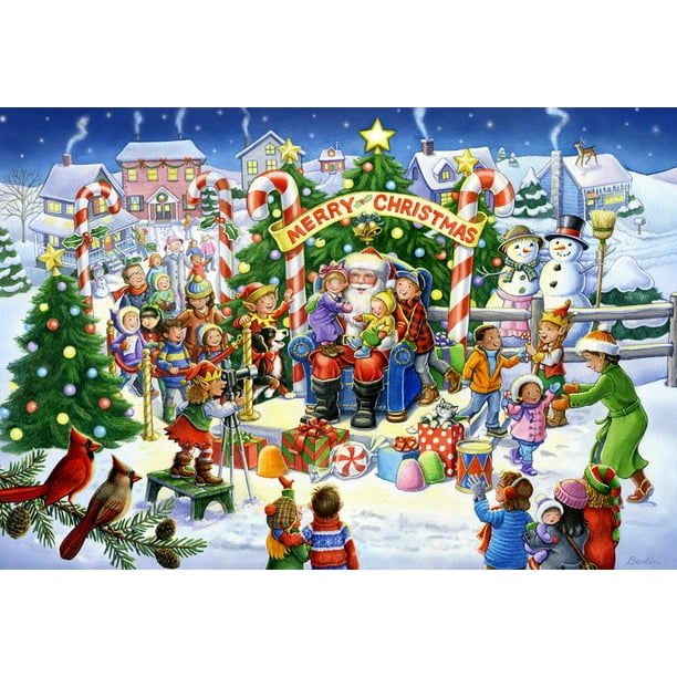 Vermont Christmas Company Smile for Santa 100 Piece Jigsaw Puzzle