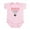 Petal Pink, variant on CafePress - Protected By A French Mastiff Body Suit - Baby Light Bodysuit, Size Newborn - 24 Months